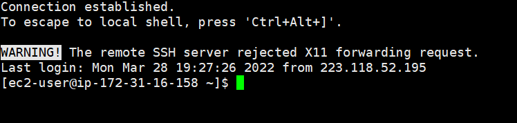 亚马逊AWS EC2上使用root超级用户登录