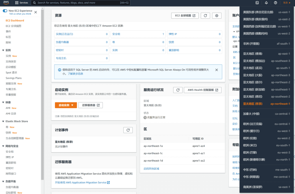 免费申请亚马逊 AWS EC2 免费云服务器 ，搭建WordPress教程
