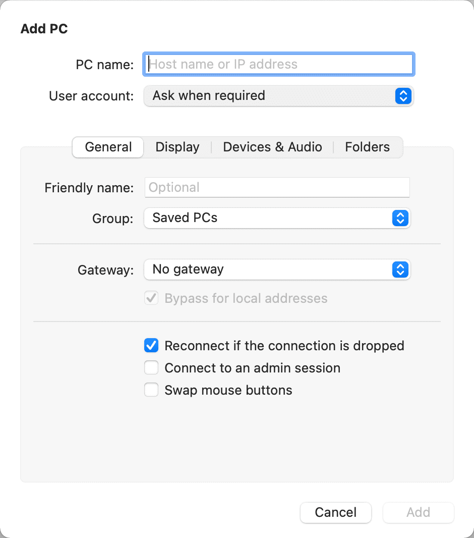 Mac上使用Microsoft Remote Desktop连接Windows电脑-2