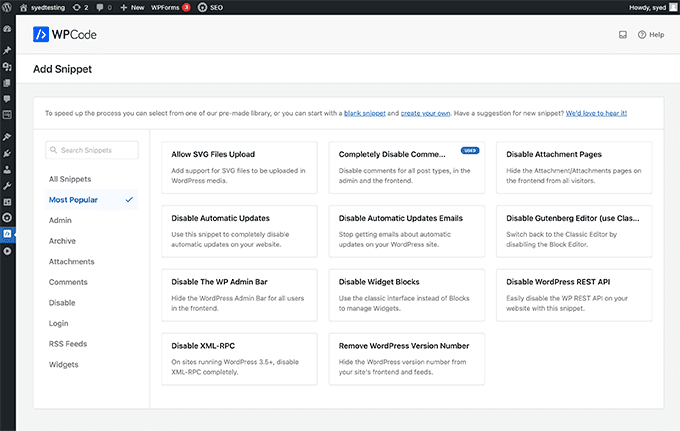 强烈推荐 WordPress 代码管理插件 WPCode