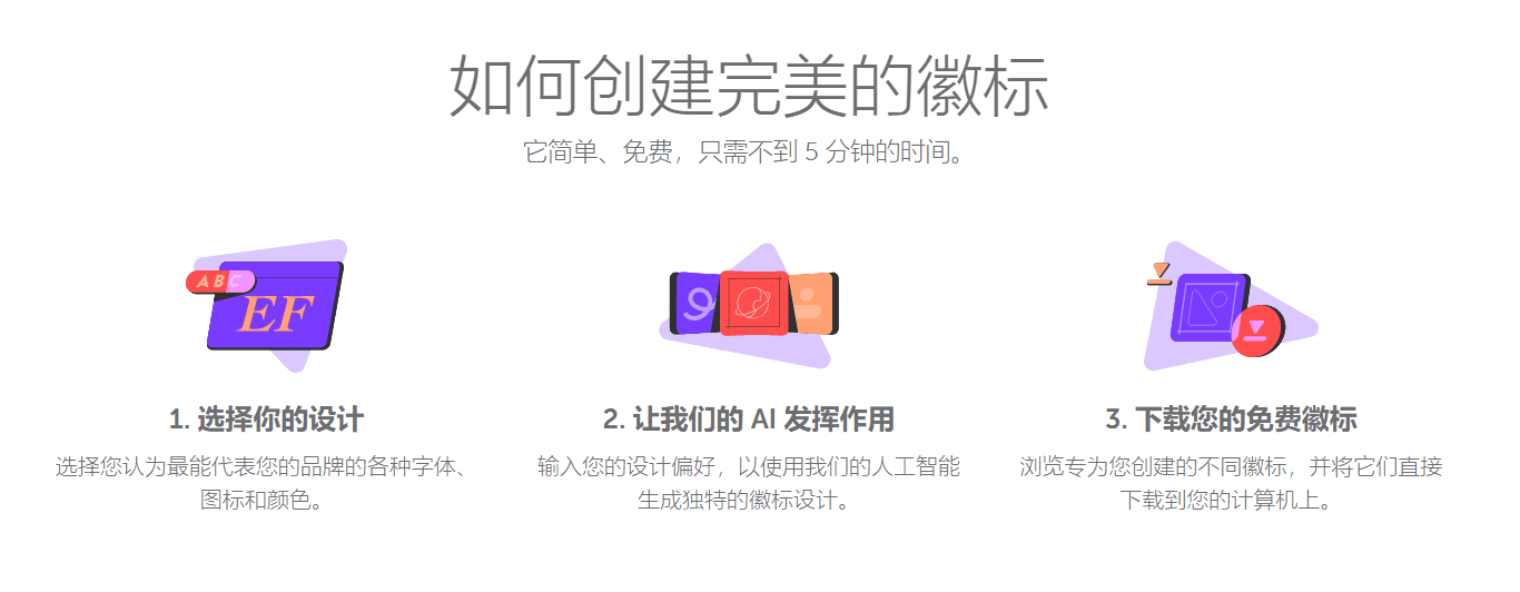 在线logo制作 免费标志制造商，在 5 分钟内创建漂亮的徽标-1