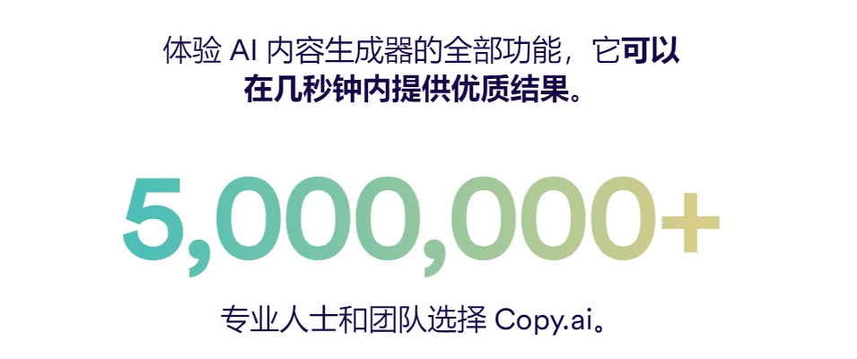 Copy.ai 一款超棒的 人工智能文案-1