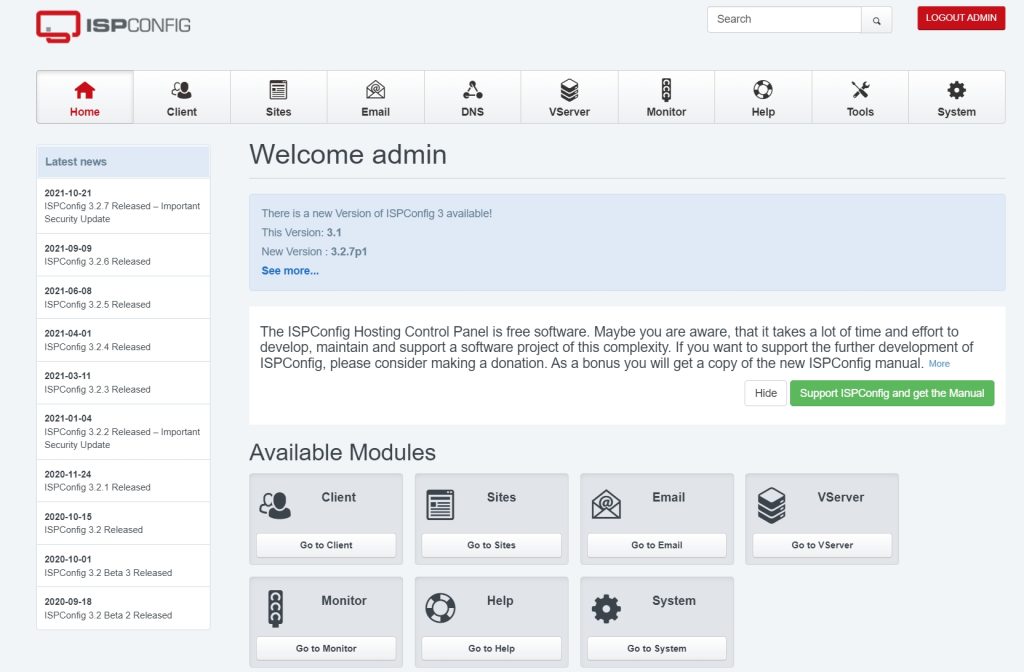 2023年10款好用的Linux服务器网站管理面板推荐-9