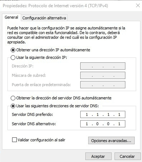 如何从PowerShell更改Windows 10 DNS-1