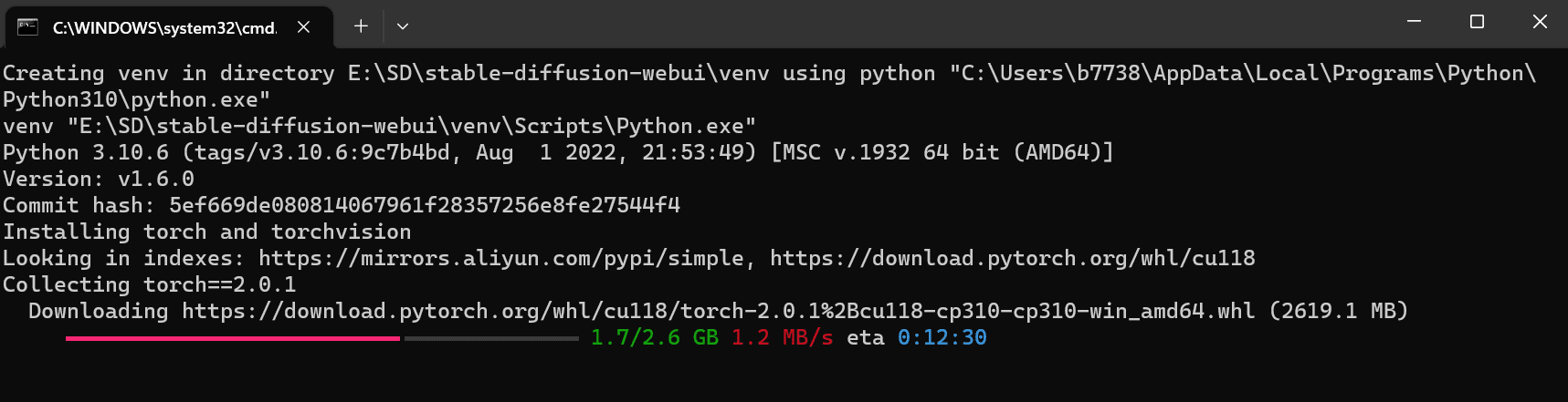 Windows安装 Stable Diffusion 安装python3.10.6和Git-1