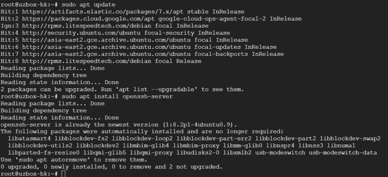 在 Ubuntu 上启用 SSH-1