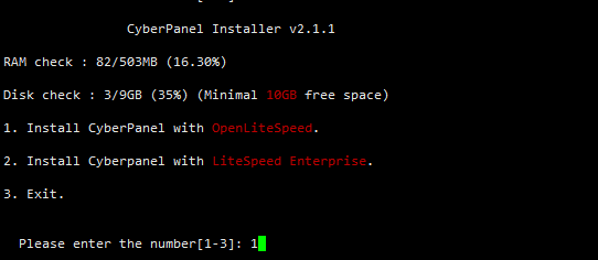 CyberPanel安装教程：安装CyberPanel+OpenLiteSpeed-1