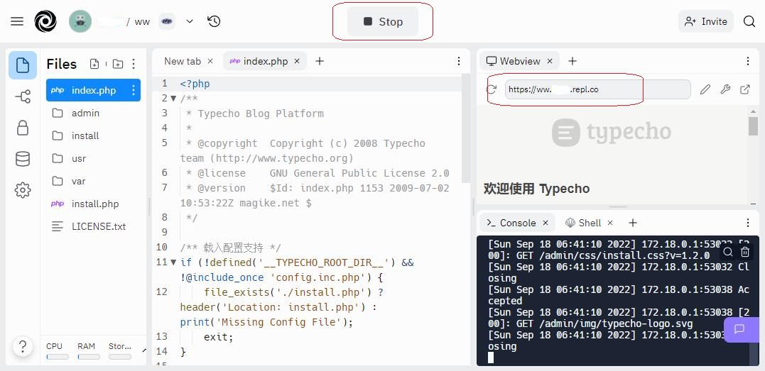 Replit 免费搭建云服务器PHP+MySQL网站-5
