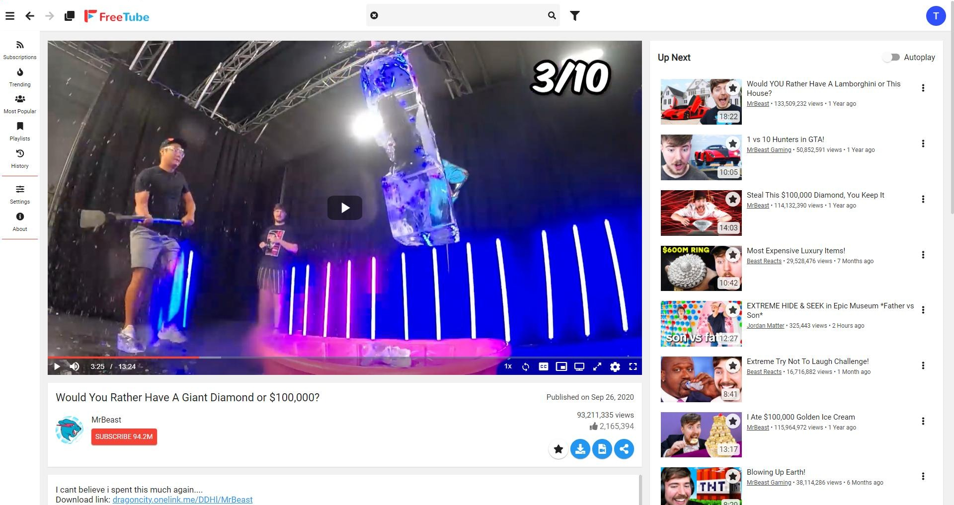 FreeTube 没有广告的YouTube客户端，跨平台支持Windows/Mac/Linux-1