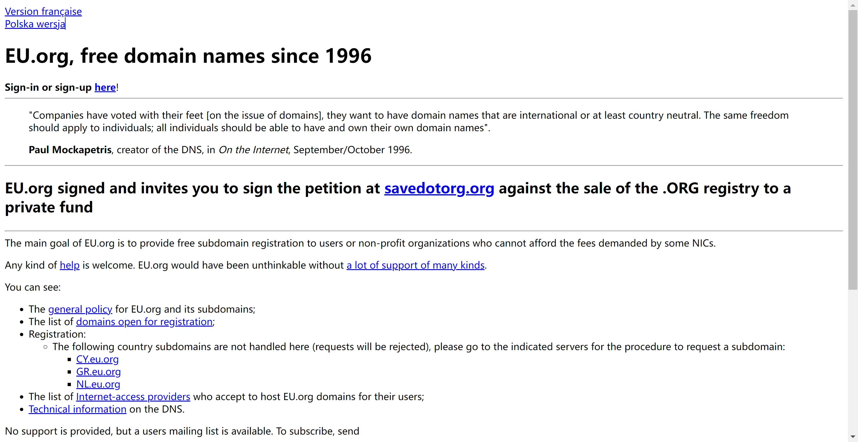 免费域名申请，免费申请pp.ua和eu.org-13