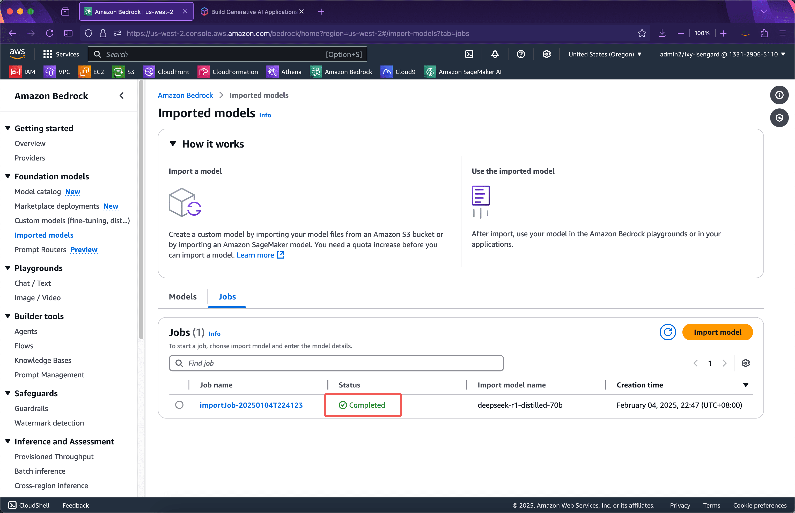 如何在 AWS Bedrock 上部署 DeepSeek R1 的 Llama 70B 自定义模型，零基础指南！-6